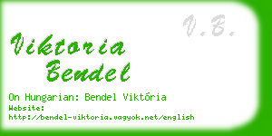 viktoria bendel business card